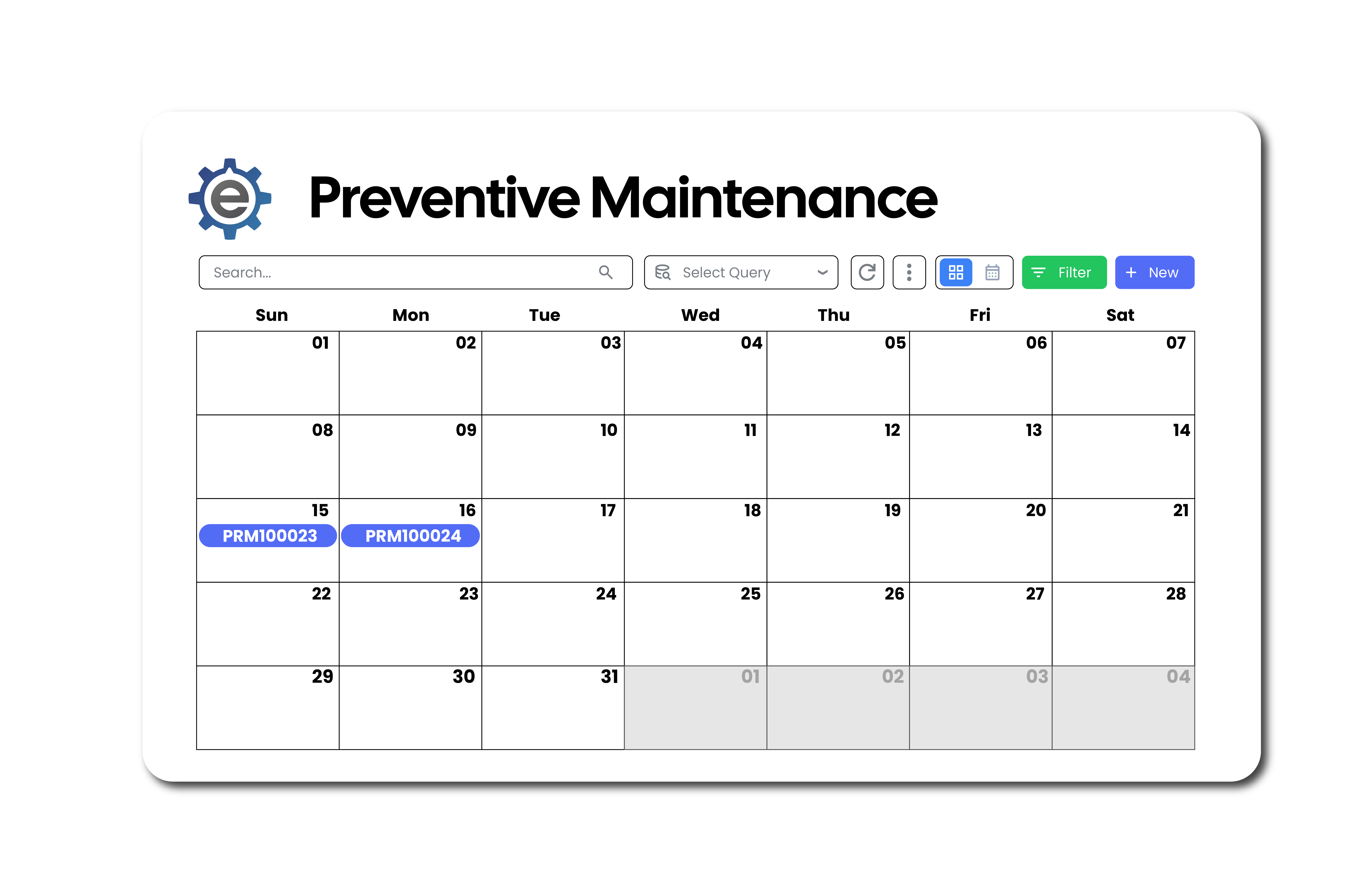 CMMS Preventive Maintenance
